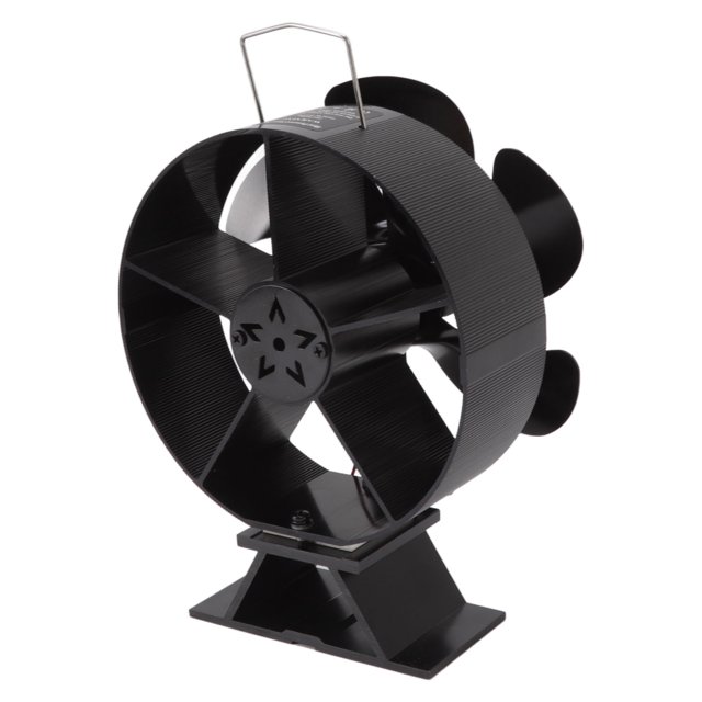 Ventilador termoeléctrico BuyWeek para chimenea 6 aspas aluminio anodizado