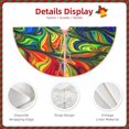 thumbnail image 4 of Daiia Pride Rainbow Drawing Merry Christmas Tree Skirt , Xmas Large Lace-up Tree Skirt, Santa Snowflakes Rustic Home Decorations New Year Party Farmhouse Decor-48", 4 of 7