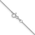 thumbnail image 3 of Finest Gold Leslies 14K White Gold 1.05 mm Diamond-Cut 24 in. Rolo Chain, 3 of 4