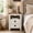 Off White, variant on KeyWhat Farmhouse Nightstand with Charging Station for Bedroom, 2-Drawer Rustic End Tables for Living Room, Off White