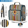 thumbnail image 2 of FORMRS Zipper Binder with Shoulder Strap 2-inch Ring 500 Sheet Capacity File Bag, Geometric Stripes, 2 of 5