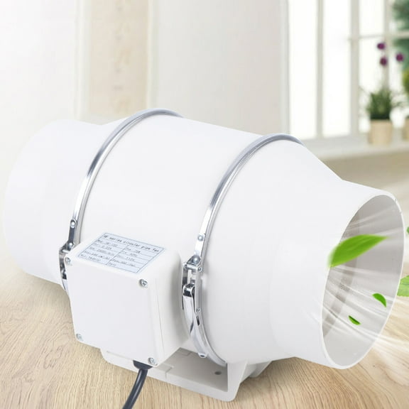 110V 75W 6" Inline Duct Fan 540m3/h Ventilation Exhaust Blower Fans w/Ball Bearings Tube Ventilated Conduit Quiet for Ducting
