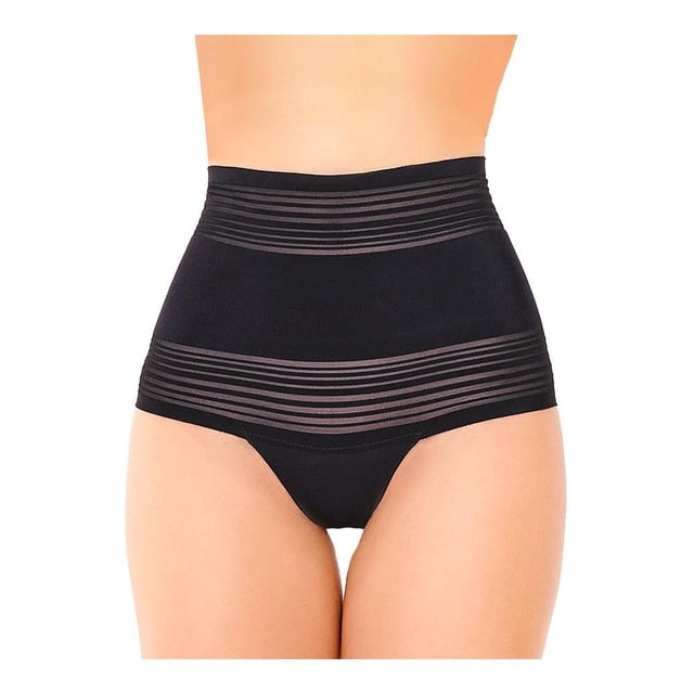 Pantaleta cintura alta Ilusión T G Negro