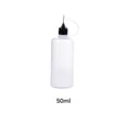 thumbnail image 2 of Vogacara 5 unids/lote, caja de almacenamiento de botellas de plástico práctica de presión precisa, buen sellado, jarrones de gran capacidad, papel DIY Juguetes de construcción Negro 50ml Vogacara FN010725-14, 2 of 6