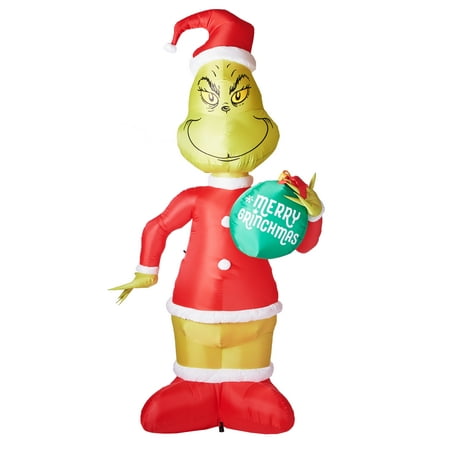 Gemmy Industries Airblown Inflatable  Grinch  with Ornament 
