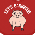 thumbnail image 4 of Inktastic Let's Barbecue White Text Boys or Girls Baby Bib, 4 of 4