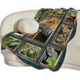 thumbnail image 6 of Lizard Blanket Super Soft Warm Fluffy Flannel Reptile Lizard Throw Blanket Cozy Fuzzy Plush Lizard Stuffed Blankets Gift for Boys Girls Kids Teens Adults 60"x50", 6 of 6
