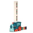 thumbnail image 2 of Verde [Embalaje en Inglés + 180 Dominó] Domino Train para Celebridad Internet Tarjeta Automática Poner Bloques Construcción Tren Eléctrico Juguete, 2 of 8