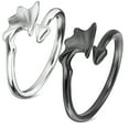 thumbnail image 1 of anillos de pareja, anillo de ángel, anillo de diablo, anillos ajustables, anillos a juego para parejas, anillos de promesa, anillos abiertos, 1 of 7