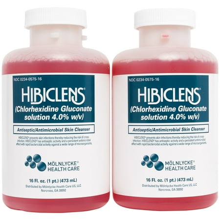 Hibiclens Antimicrobial Skin Cleanser - 16 oz Bottle - Pack of 2