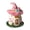 Pink, variant on Ceramic Witch House Halloween Night Light Decorations, Lighted Mini Magical House Statue with Witch's Hat for Table Mantle Home Bedside Holiday Party Decor