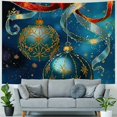 thumbnail image 4 of BCIIG Christmas Ornaments Snowflakes Stars Tapestry Wall Hanging Unique Style Art for Living Room Bedroom Decorations Farmhouse Dorm 60x50inch, 4 of 6