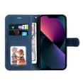 thumbnail image 5 of Allytech for iPhone 14 Wallet Case with Card Slots Holder and Wrist Strap, PU Leather Kickstand Flip Folio TPU Bumper Shockproof Case for iPhone 14 6.1" 5G 2022, Blue, 5 of 7