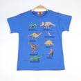 thumbnail image 2 of Camisetas de dibujos animados para niños, camiseta con estampado de dinosaurio para niños, camiseta de manga corta de verano para niños, camisetas de algodón, ropa de 3 a 8 años 4T Gao Jinjia LED, 2 of 2