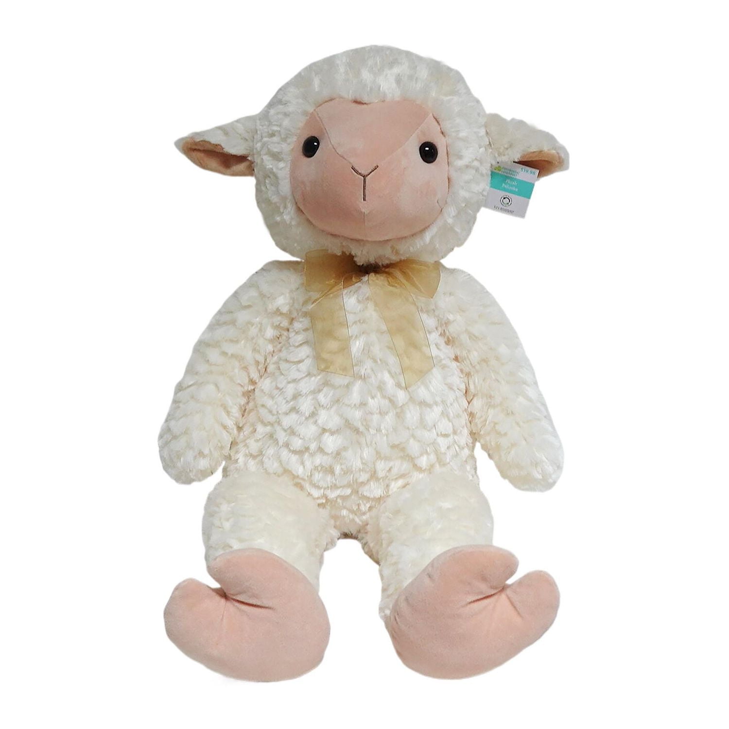 Way To Celebrate Easter Plush 35inch Extra Large Lamb Cream