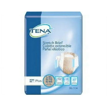 Essity HMS North America Inc Adult Incontinent Brief TENA Stretch Plus Tab Closure Large / X-Large Disposable Moderate Absorbency Case of 72