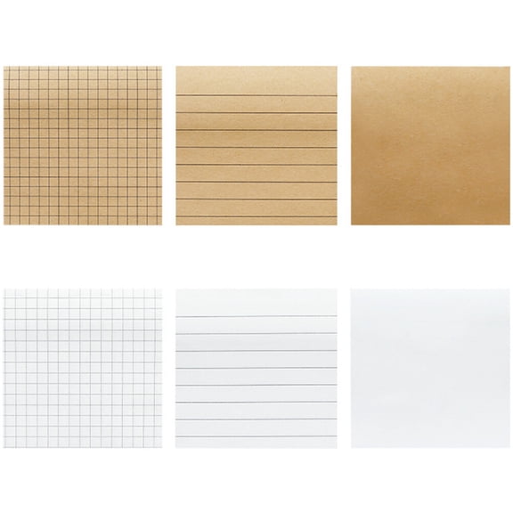Masteelf 7 Pcs Lined Paper 7.5X7.5X1.1CM