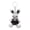 B, variant on Faux Pearl Bear Rabbit Keychain Pendant Handmade Braided Lightweight Charm Key Chain Backpack Bag Accessory