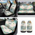 thumbnail image 3 of HUIACONG 14 Pack Mandala Dragonfly Floral Car Interior Accessory Kit, Comfortable Practical Car Seat Cover Set, Suitable for SUVs Auto Commercial Vehicles, 3 of 8
