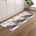 thumbnail image 5 of Kitchen Rugs and Mats Set of 2 Christmas Red Truck Xmas Tree Bird Winter Snowy Kitchen Sink Mat,Non-Slip Area Runner Rug,Washable Floor Mat for Home Dining Room Office 18"x30"+18"x48", 5 of 6