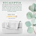 thumbnail image 5 of STYLINEN 100% Tencel Sheets King Size Bed Sheets 5pc Set, 100% Eucalyptus Lyocell Sheets Set, Silky Soft, Breathable, 16" Deep Pockets, 2 Fitted, 1 Flat, 2 Pillowcases (Split King, White), 5 of 7