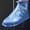 Light Blue, variant on Reusable PVC Rain Shoe Covers Zipper Waterproof Overshoes Foot Protectors for Outdoor Commuting Walking Travel Wet Weather Protection