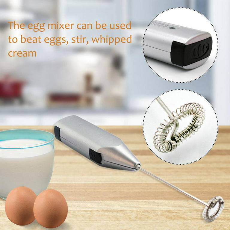 Egg Stirrer Handheld Milk Frother Battery Operated Low-Noise Egg