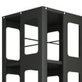 thumbnail image 6 of 4-Tier All-Steel Rotating Bookshelf with 360° Wheels, Large Size Sturdy & Spacious Book Rack, New Style Black Bookshelf,Easy Assembly, 6 of 9