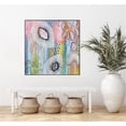 thumbnail image 2 of Giant Art Canvas  30x30 Flowers of the Sea 44 Framed in Pink, 2 of 3