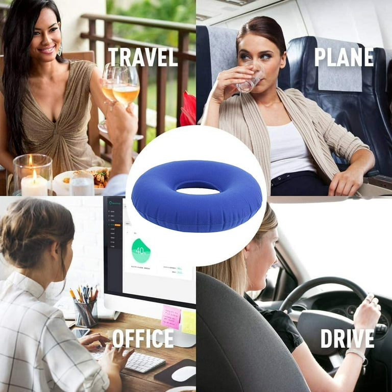  Donut Pillow seat Cushion for Tailbone Pain Hemorrhoid Butt  Donut Car Seat Cushion for Office Chair,Orthopedic Memory Foam Sitting Pillow  Butt Cushion for Coccyx Sciatica Pregnancy Pressure Relief : Office Products