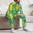 thumbnail image 7 of Fotbe fruits Pattern Long Sleeve Pajama Set for Men,Sleepwear Set,2-piece Loungewear Set,Soft PJs Comfy Nightwear with Pockets-XX-Large, 7 of 7