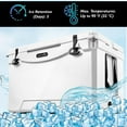 thumbnail image 7 of SereneLife 25QT Lightweight Heavy-Duty Ice Chest Cooler with Handle, White, 7 of 7
