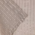 thumbnail image 4 of Superior Jackson Stripe Sheer Curtain Rod Pocket Curtain Panel Set, 26" x 63", Taupe, 4 of 5