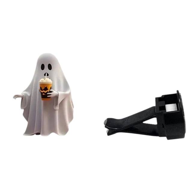 Halloween-Themed Acrylic Car Aromatherapy Clip with Stable Clip and Multifunctional Design