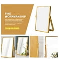 thumbnail image 4 of MasteelfCA Creative Makeup Mirror Creative Wood Table Mirror Bedroom Mirror Light Yellow, 4 of 7