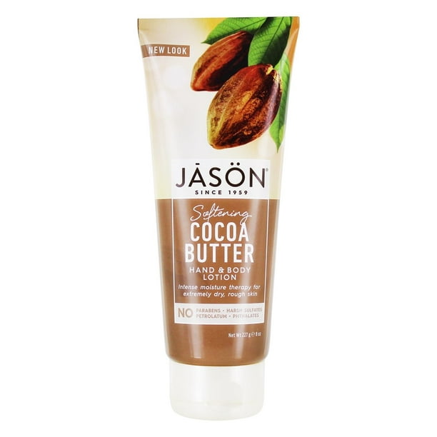 JASON Natural Products - Crème Adoucissante pour les Mains et le Corps au Beurre de Cacao - 8 oz.