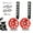 Red, variant on Toolix Training Wheel Replacement 12/14/16/18/20 Inch Wheels With Flashing Lights 1 Pair