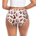 thumbnail image 3 of Womens Underwear Chocolate Cream Bread Print Cuteness No Show Seamless Underwear for Women, Soft Stretch Women's Panties, Hipster Ladies Panties Bikini Underwear Briefs, 3 of 6