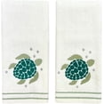 thumbnail image 3 of Serafina Home Sea Turtle Bath Towel Set, Embroidered Green Ocean Turtles, 4 pc Set: 2 12 x 18 fingertip Towels and 2 16 x 25 Hand Towels, 3 of 8