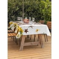 thumbnail image 3 of Outdoor Tablecloth with Umbrella Hole for Patio/Picnic/Party/Camping, Pig Sunflower Western Waterproof Table Cloth Rectangle Table Cover Washable, Farmhouse Daisy Garden Floral (54"x 80"), 3 of 8