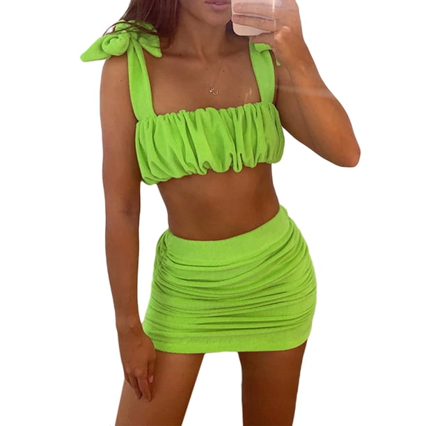 Txlixc Traje de falda corta para mujeres Txlixc moda
