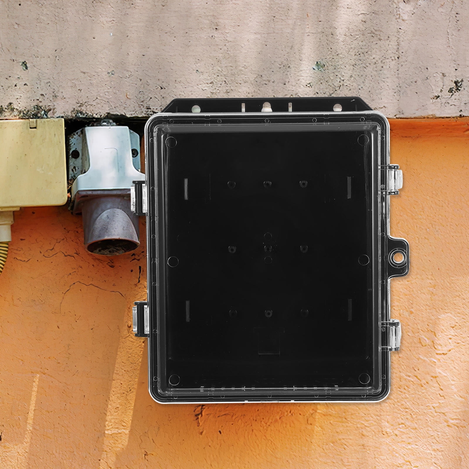 Luxshiny Black Outdoor Electrical Enclosure Box with Space and Simple Installation