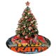 thumbnail image 4 of Falda para árbol de Navidad Wil-D Kra-Tts, suave y divertida, decoración navideña navideña de granja de 48", 4 of 4