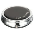 thumbnail image 2 of Black Pill Buddy Three Section Pocket Purse Travel Medicine Pill Box Case, 2 of 5