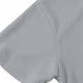 thumbnail image 6 of Crunowin Boys And Girls School Uniform Polo Collar Shirt Spring Fall Quick-Dry Kids Casual Tops Gray Size 5, 6 of 9