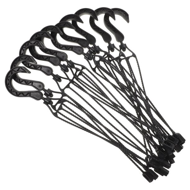 BESTYASH 10Ud Soportes De Plástico Para Macetas Colgantes Para Hogar Oficina Y Jardín Negro