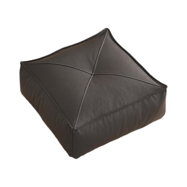 Cojín de suelo para patio, cojines cuadrados decorativos de tatami, almohada de suelo para el hogar, comedor, dormitorio, lectura, mascota durmiendo negro