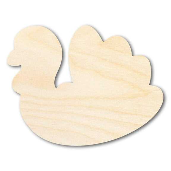 Bigger Better | Unfinished Wood Cute Turkey Silhouette | DIY Craft Cutout 18" / 1/4"