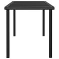 thumbnail image 4 of vidaXL Outdoor Dining Table Garden Porch Patio Table with Glass Top PE Rattan, 4 of 28