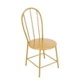 thumbnail image 4 of Silla de Comedor de Metal CUTICAT Miniatura Dorado Casa de Muñecas, 4 of 8